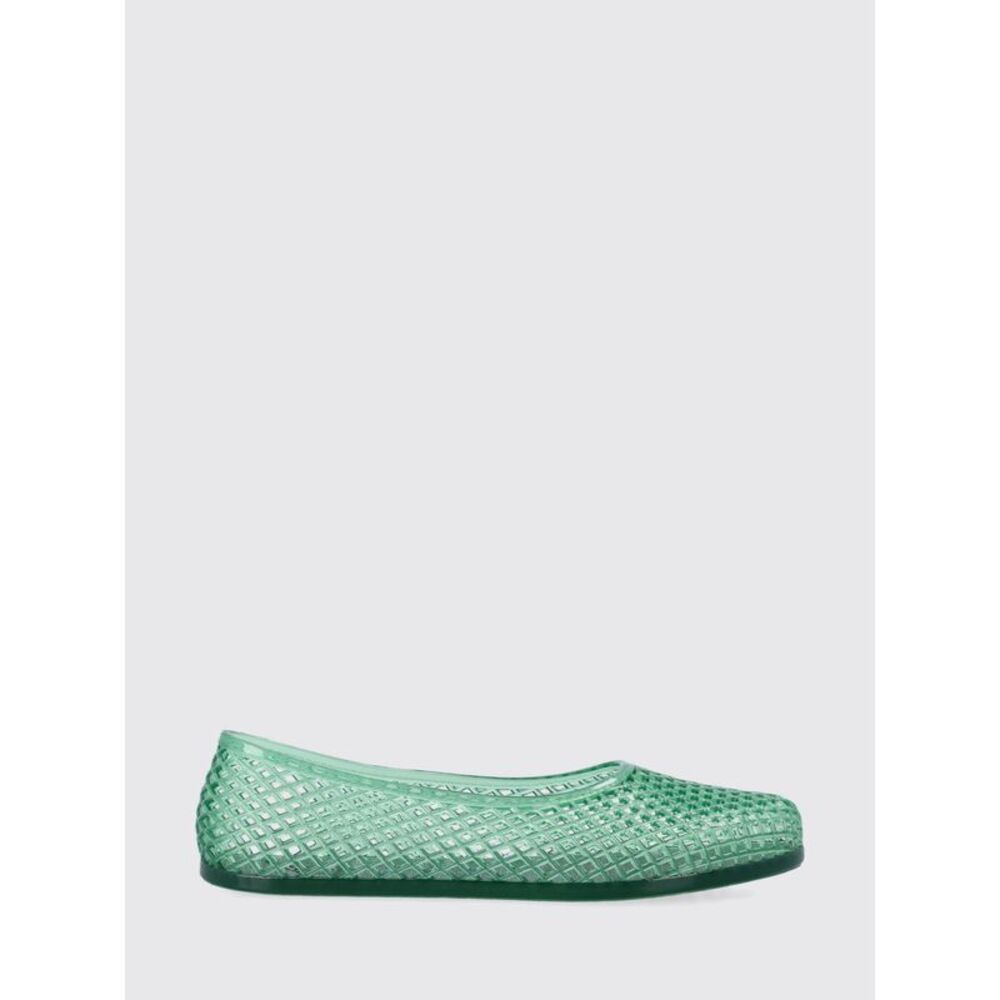 Ancient Greek Women Ancient Greek Perforated Pvc Round-Toe Ballet Flats